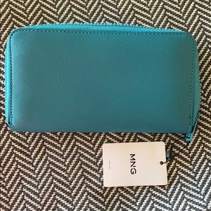New with Tags Turquoise and Pink full sized wallet